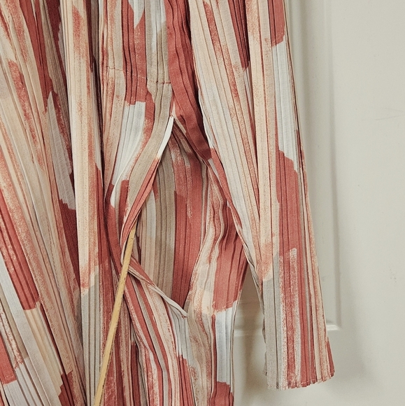 Chico's lightweight pleated Duster Cardigan swim cover size 3 (XL)(16) - Picture 7 of 10